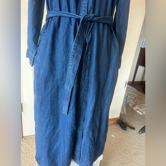 Coldwater Creek Blue Denim maxi denim dress or western duster - Picture 5 of 14